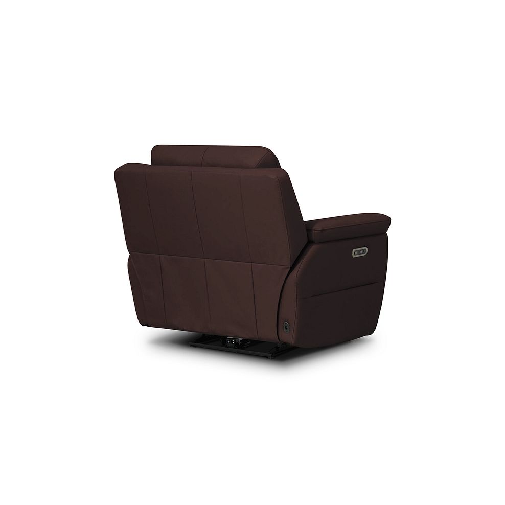 Theo Power Recliner Armchair in Chestnut Leather 5