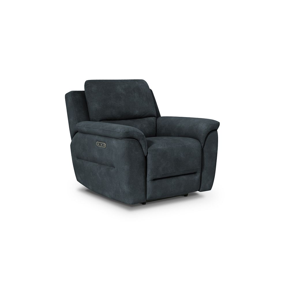 Theo Power Recliner Armchair in Dexter Shadow Fabric 1