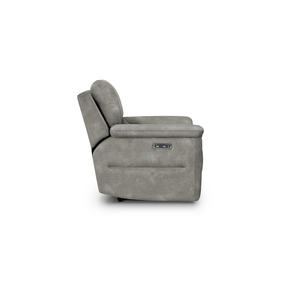 Theo Power Recliner Armchair in Dexter Stone Fabric 4