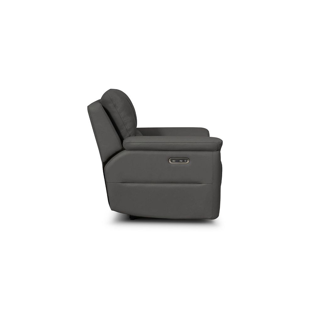 Theo Power Recliner Armchair in Elephant Grey Leather 6