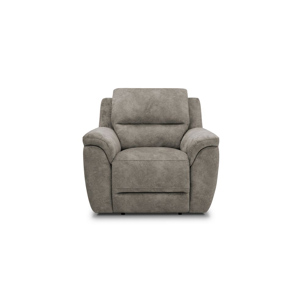 Theo Power Recliner Armchair in Marble Mink Fabric 4