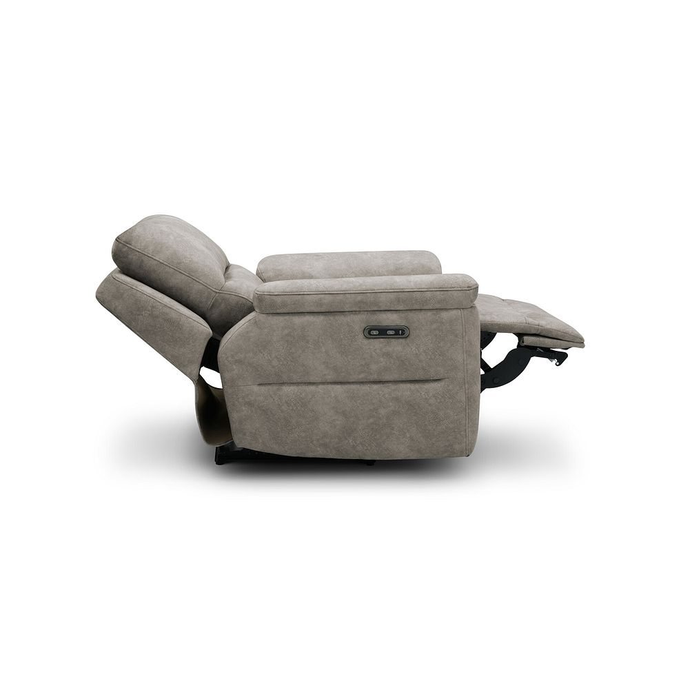 Theo Power Recliner Armchair in Marble Mink Fabric 6