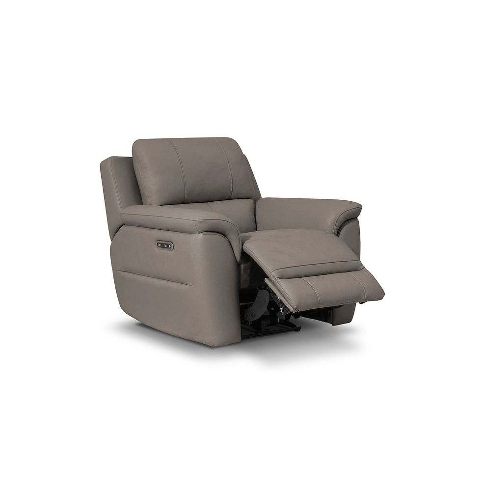 Theo Power Recliner Armchair in Oyster Leather 2