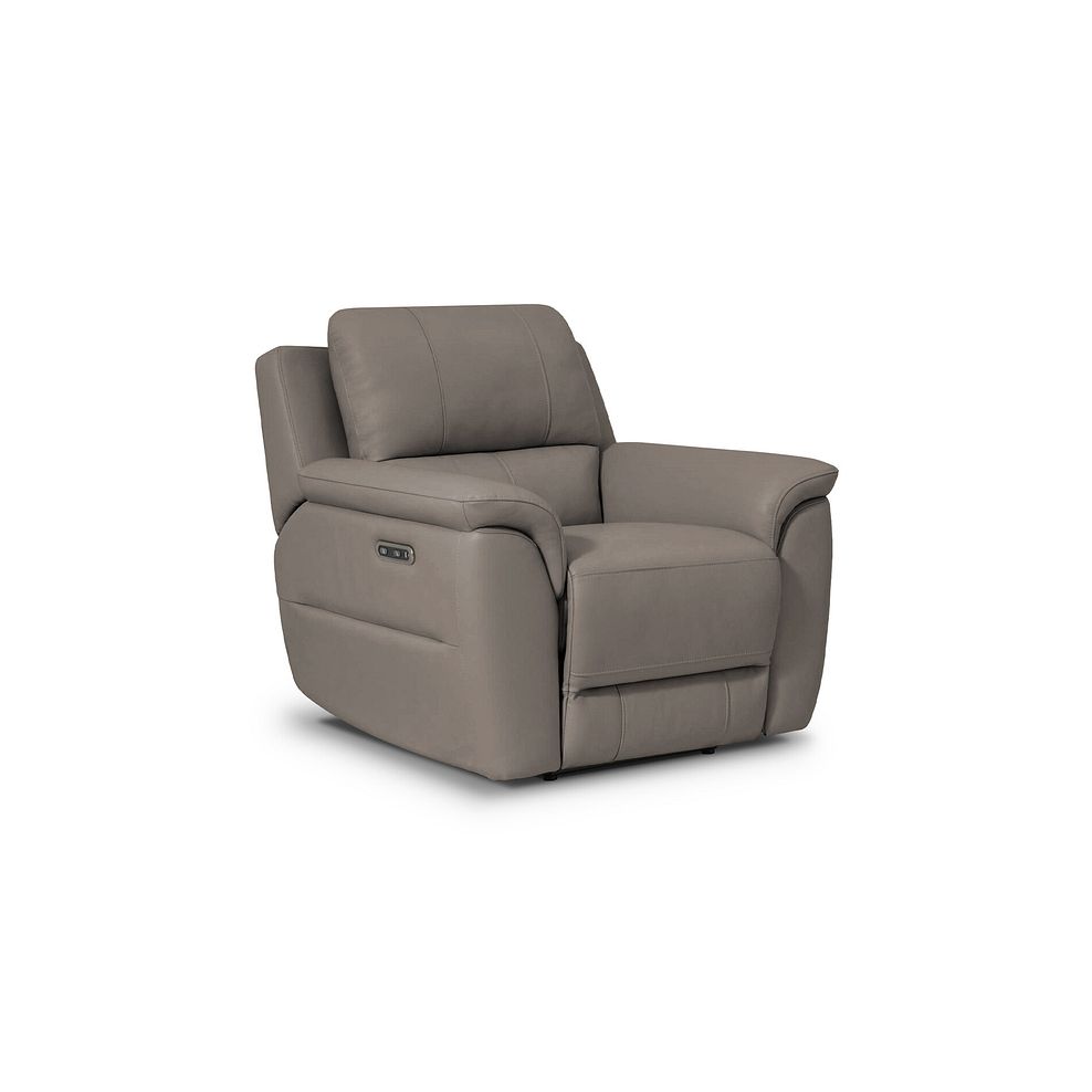 Theo Power Recliner Armchair in Oyster Leather 1