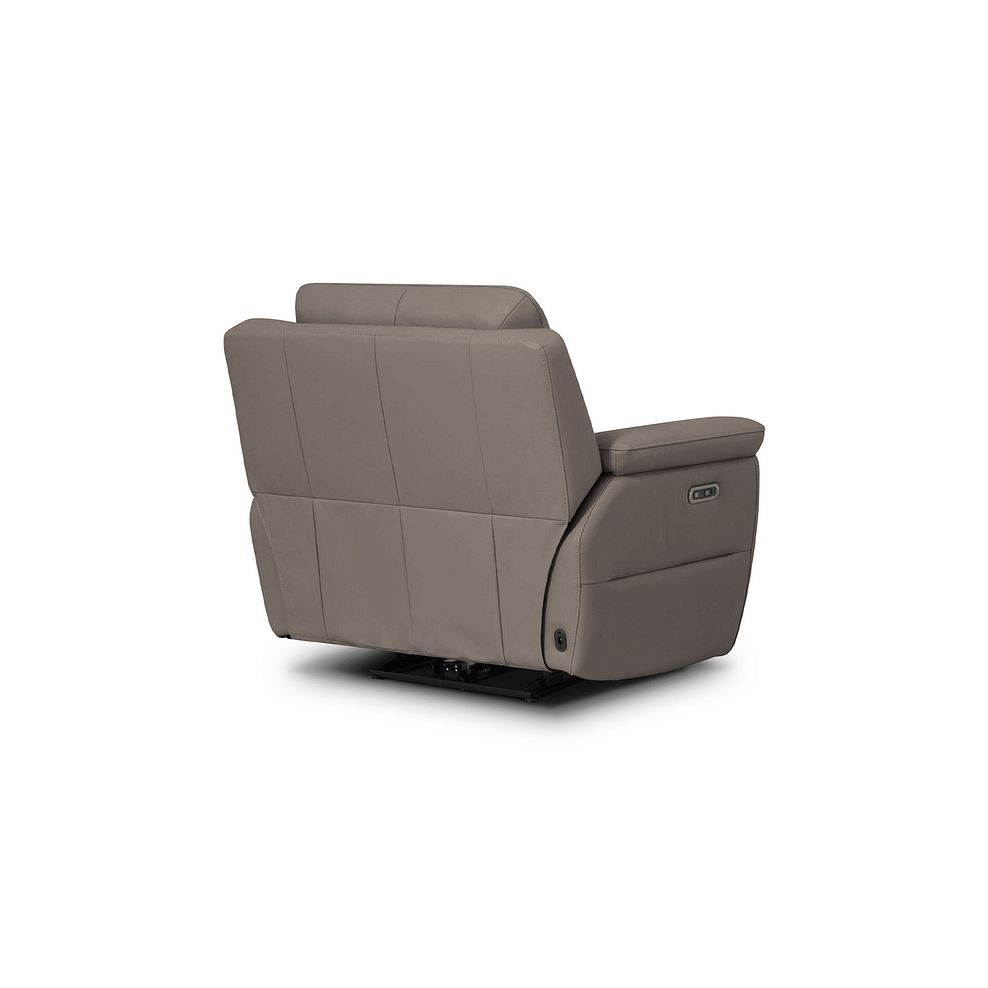 Theo Power Recliner Armchair in Oyster Leather 5