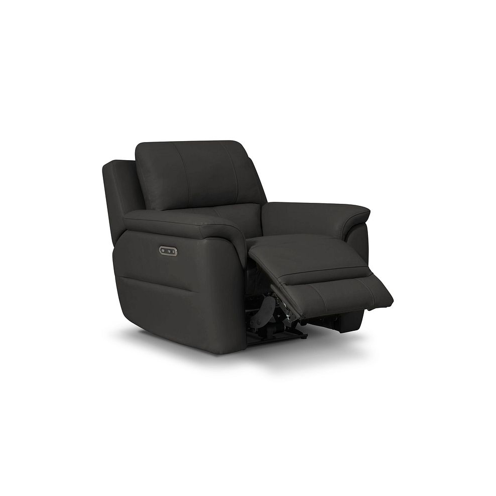 Theo Power Recliner Armchair in Storm Leather 2