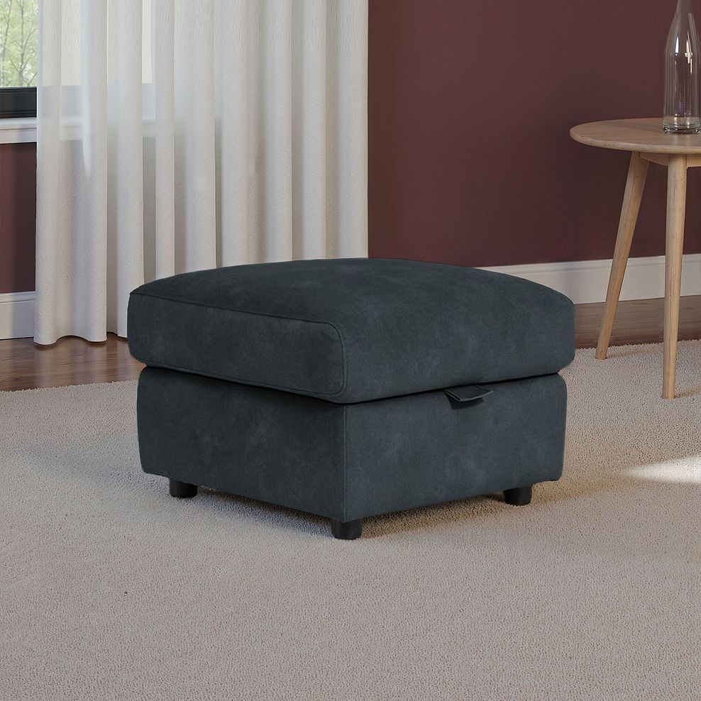 Theo Storage Footstool in Dexter Shadow Fabric 1