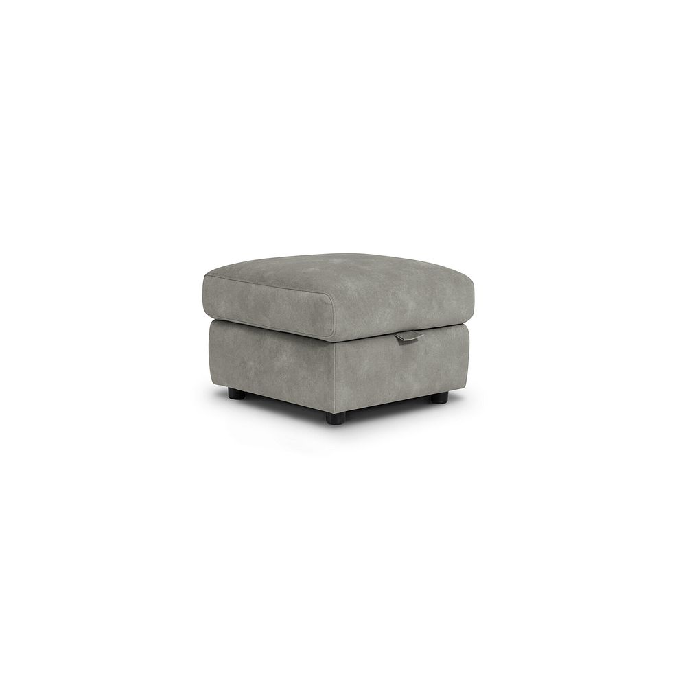 Theo Storage Footstool in Dexter Stone Fabric 1