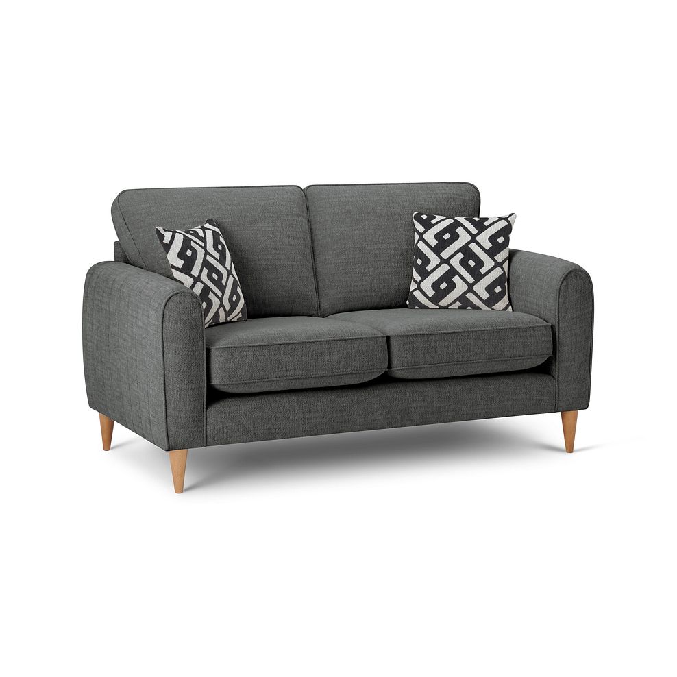 Thornley 2 Seater Sofa in Anthracite Fabric 1