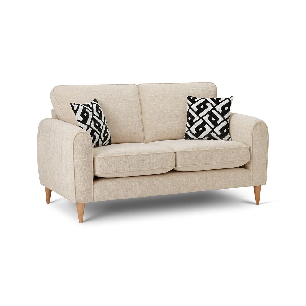 Thornley 2 Seater Sofa in Ivory Fabric 3