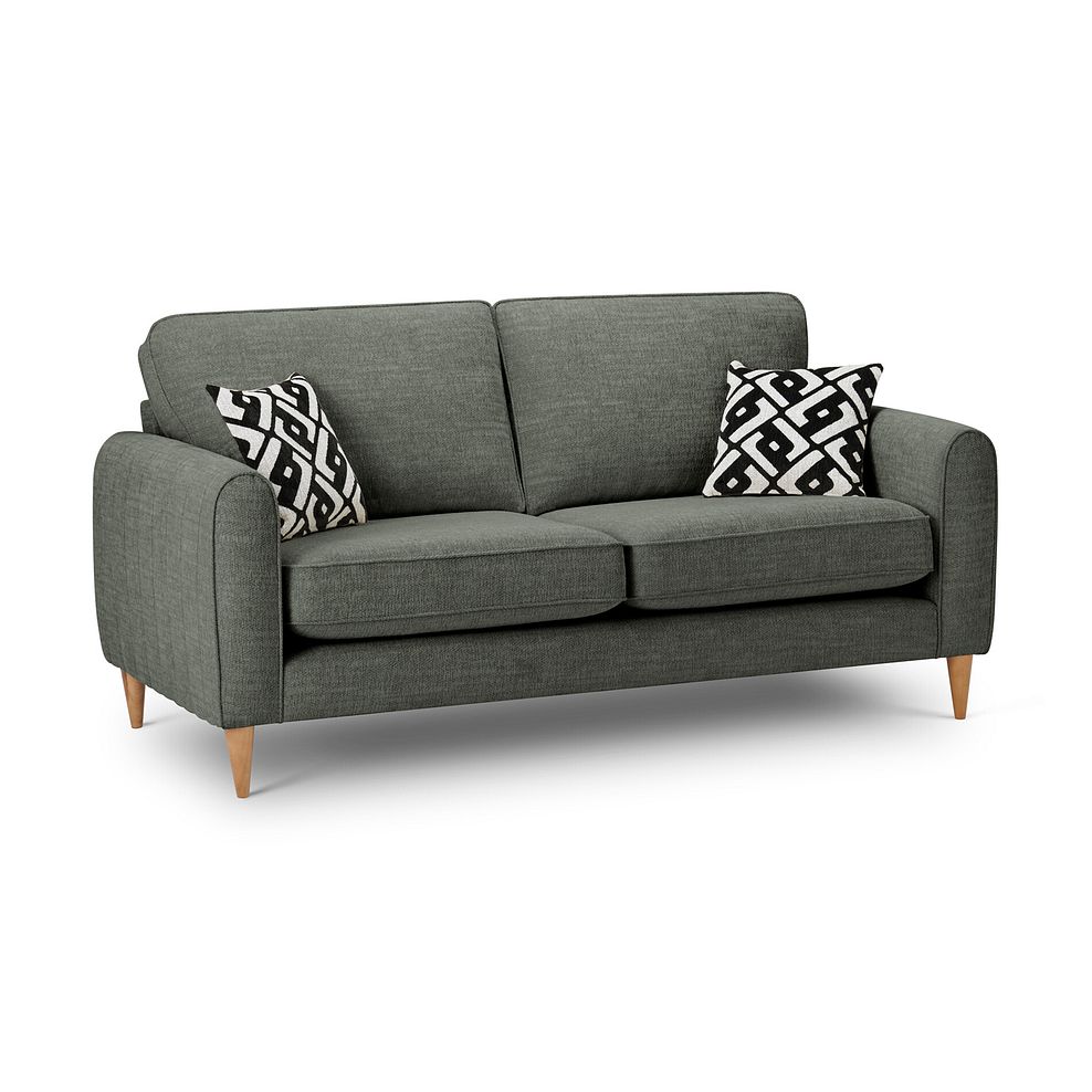 Thornley 3 Seater Sofa in Forest Green Fabric