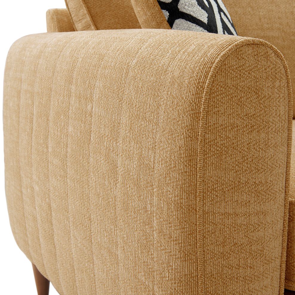 Thornley 3 Seater Sofa in Saffron Fabric 6