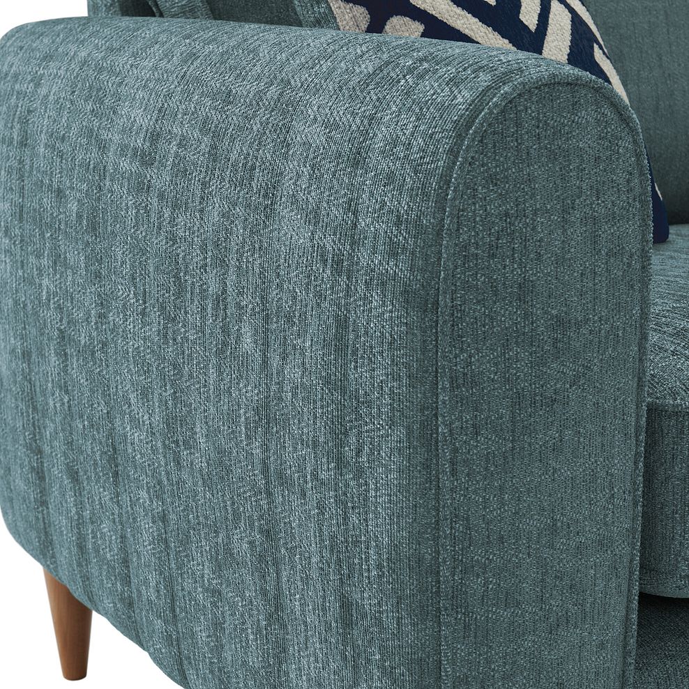 Thornley 3 Seater Sofa in Teal Fabric 8