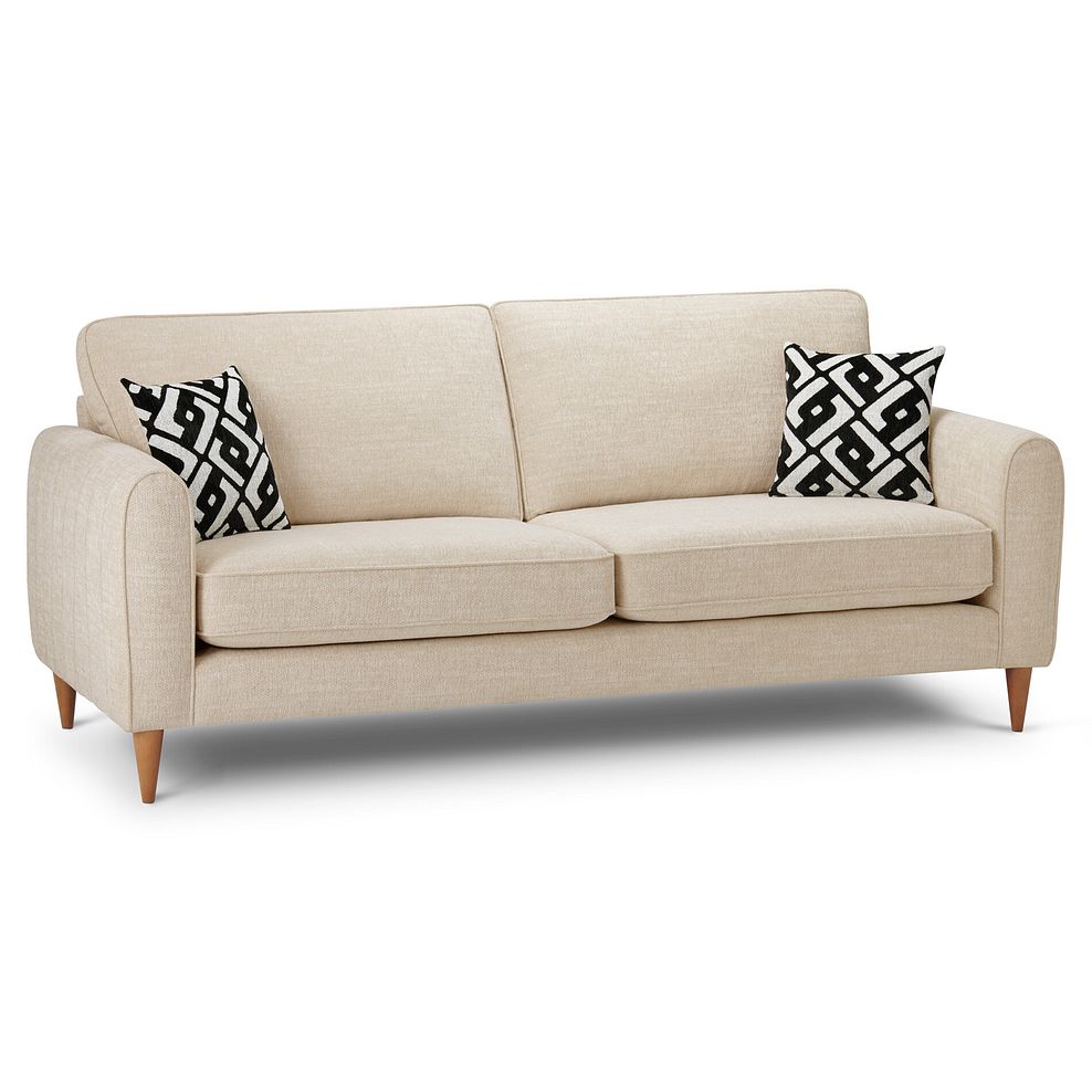 Thornley 4 Seater Sofa in Ivory Fabric