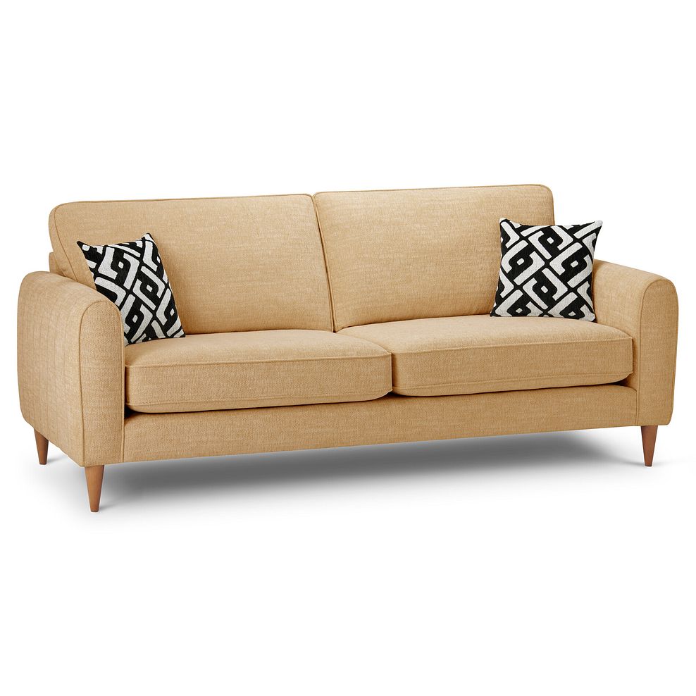 Thornley 4 Seater Sofa in Saffron Fabric 1