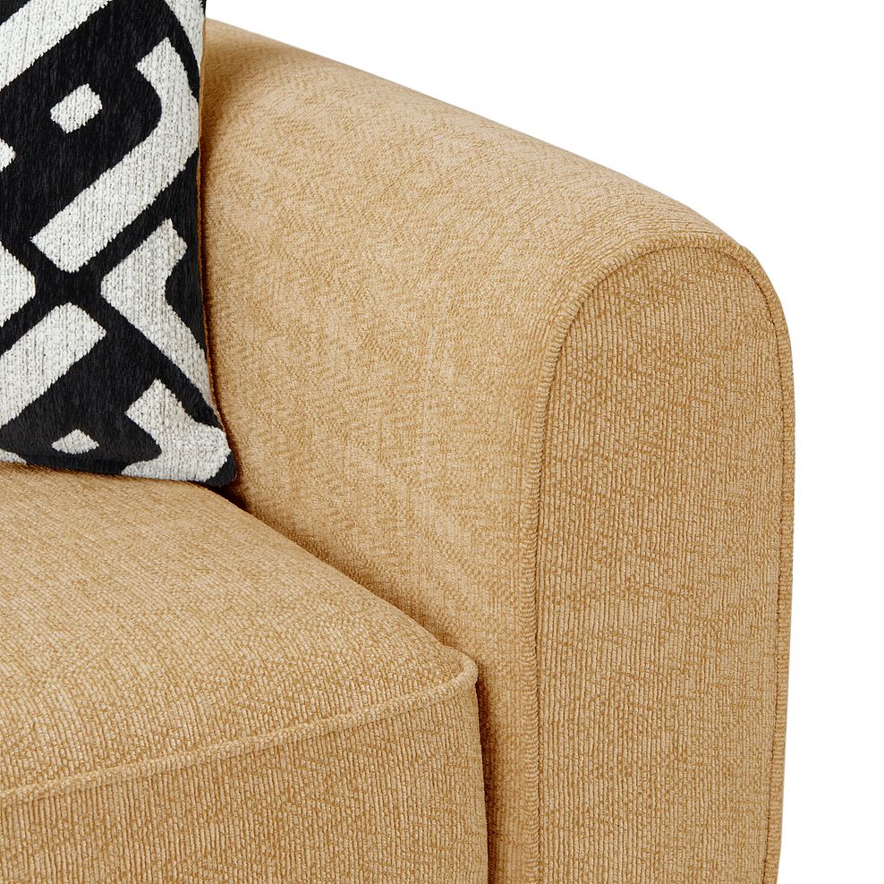 Thornley 4 Seater Sofa in Saffron Fabric 5