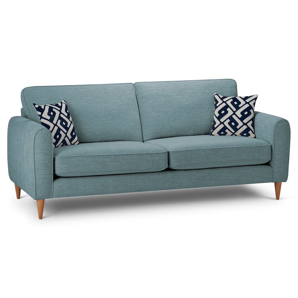 Thornley 4 Seater Sofa in Teal Fabric