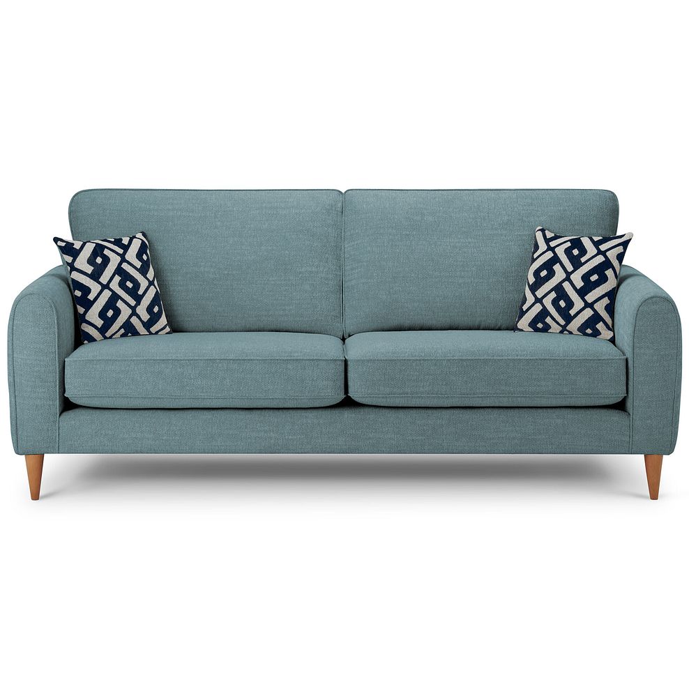 Thornley 4 Seater Sofa in Teal Fabric Thumbnail 2