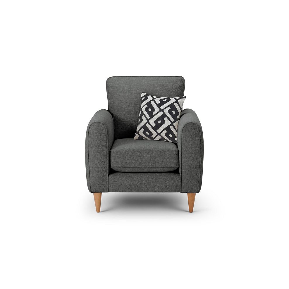Thornley Armchair in Anthracite Fabric Thumbnail 2