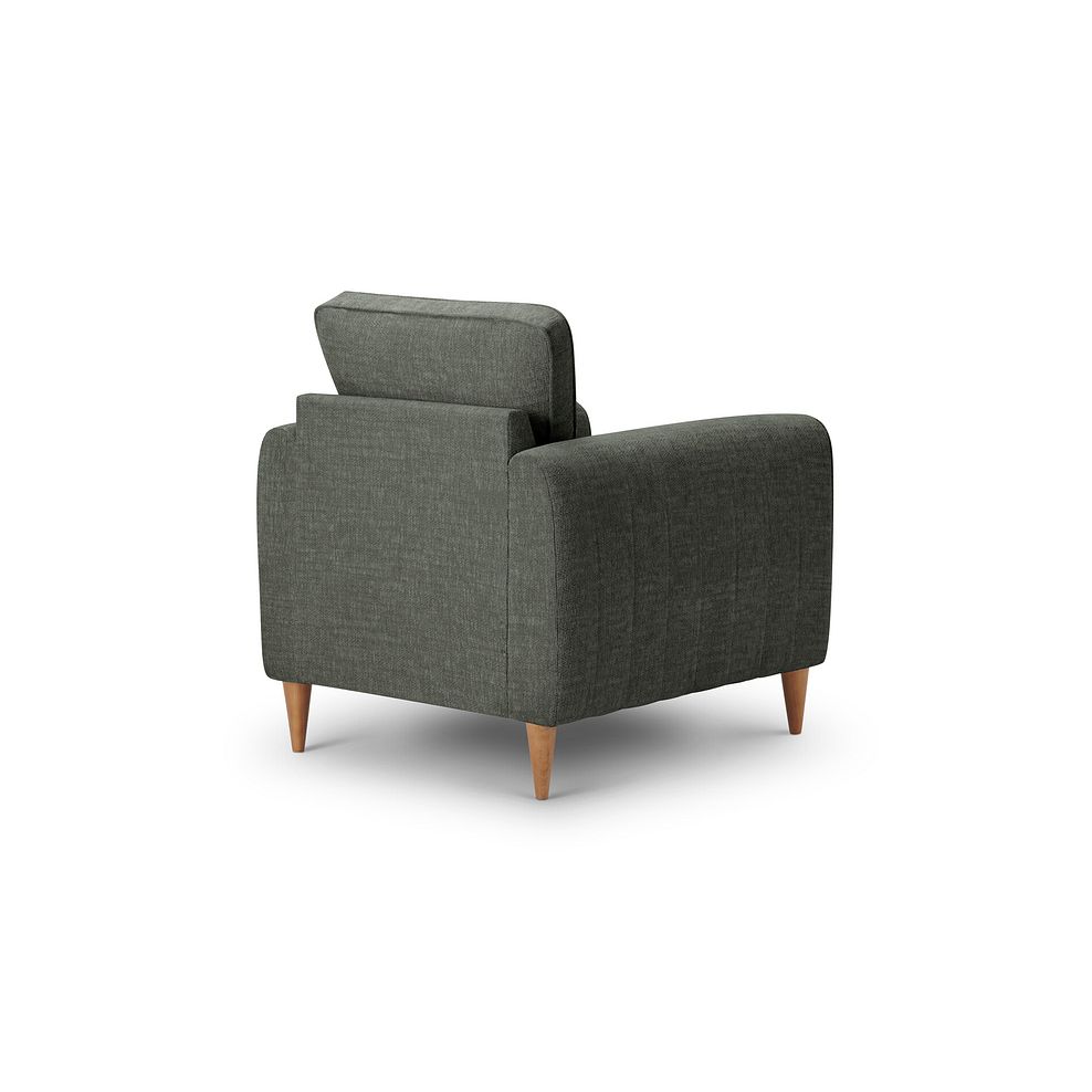 Thornley Armchair in Forest Green Fabric Thumbnail 3