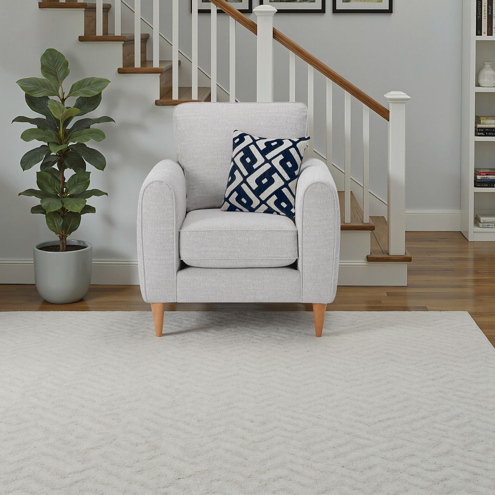 Thornley Armchair in Ice Fabric 1