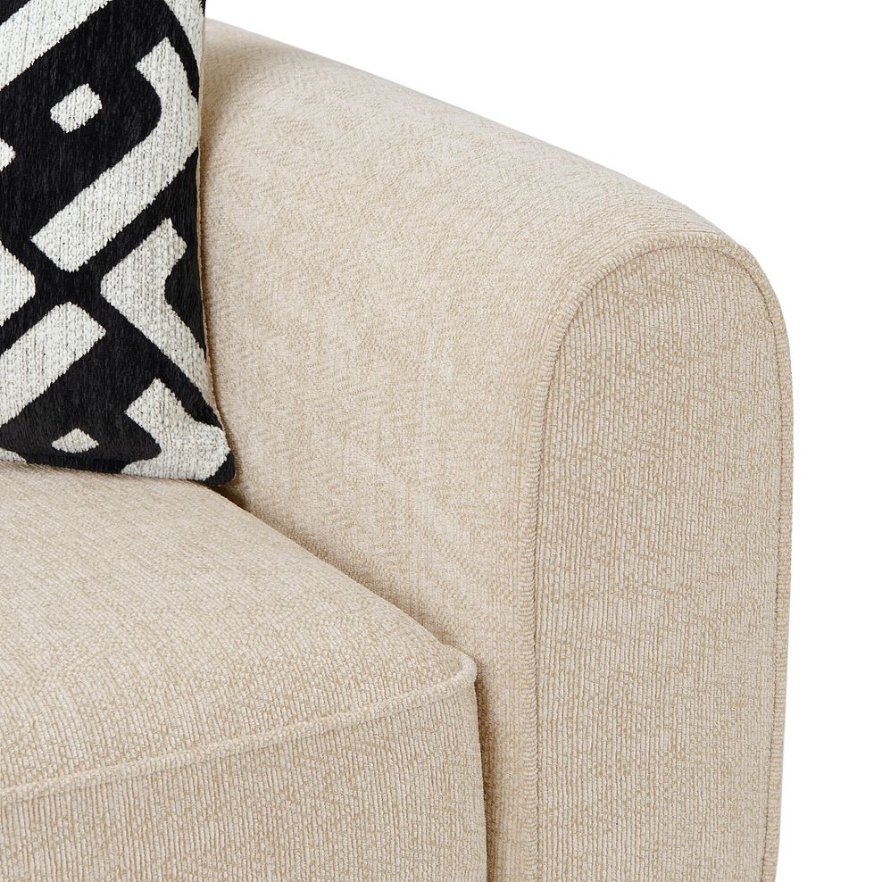 Thornley Armchair in Ivory Fabric 7