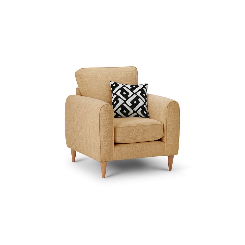 Thornley Armchair in Saffron Fabric 1