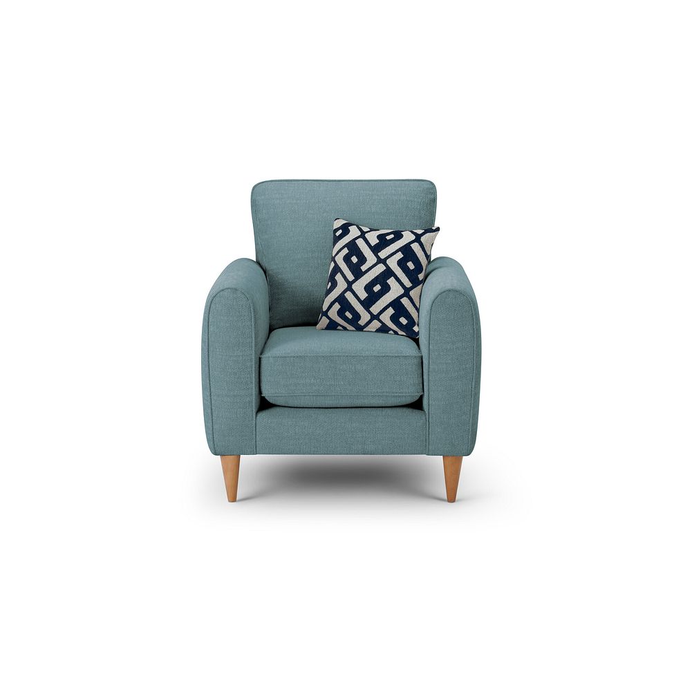 Thornley Armchair in Teal Fabric Thumbnail 2