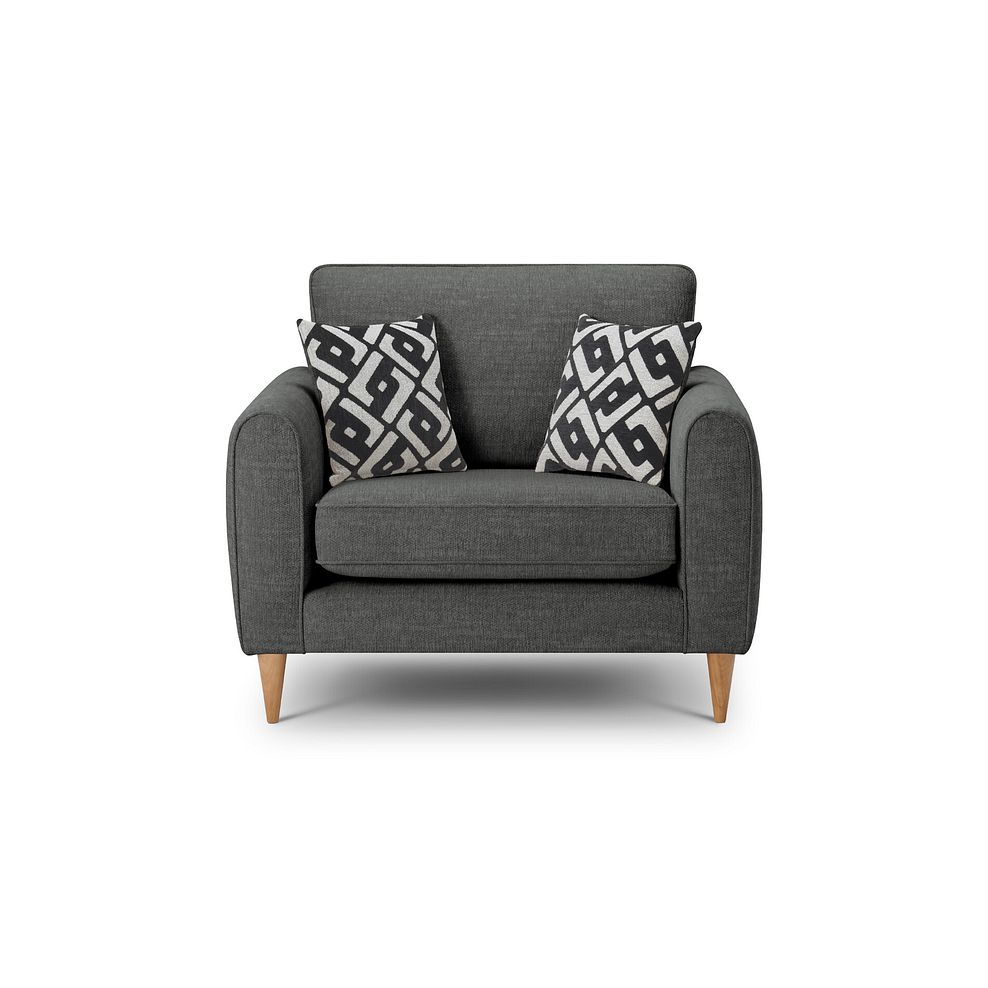 Thornley Loveseat in Anthracite Fabric 2