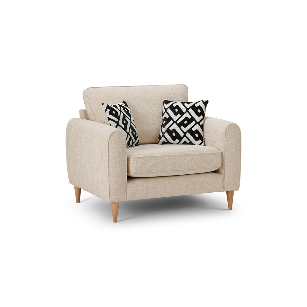 Thornley Loveseat in Ivory Fabric