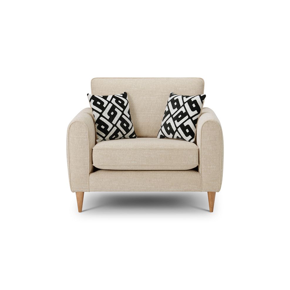 Thornley Loveseat in Ivory Fabric Thumbnail 4
