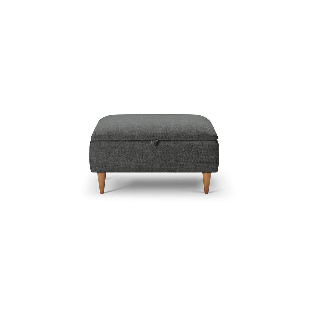 Thornley Storage Footstool in Anthracite Fabric 2