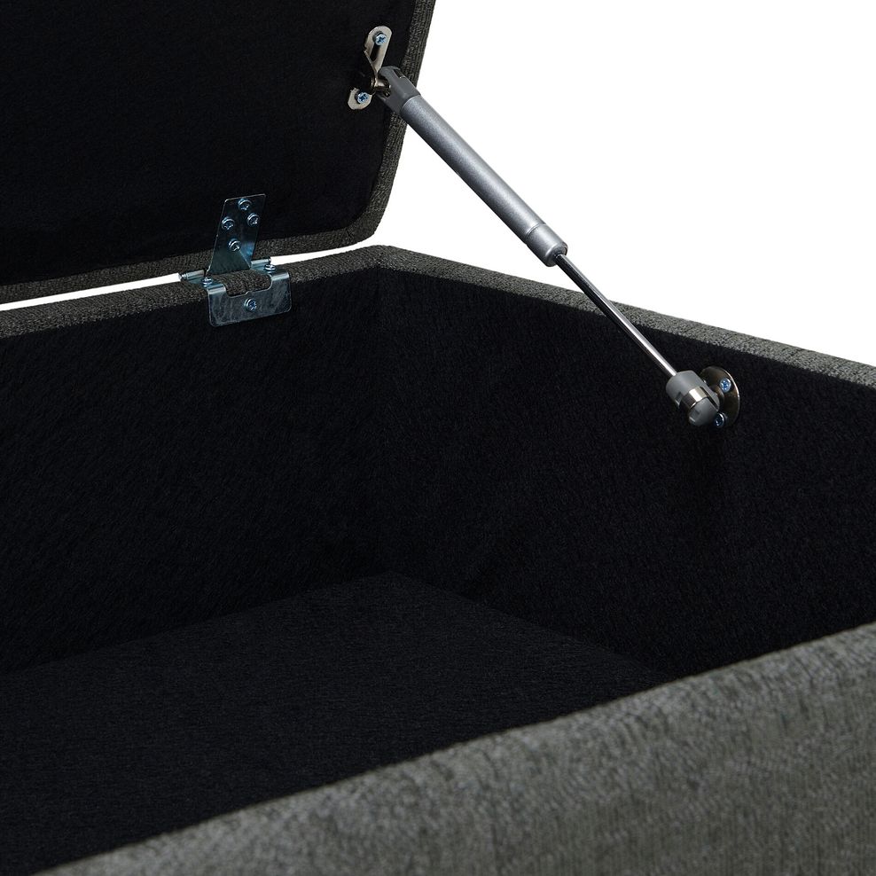 Thornley Storage Footstool in Anthracite Fabric 5
