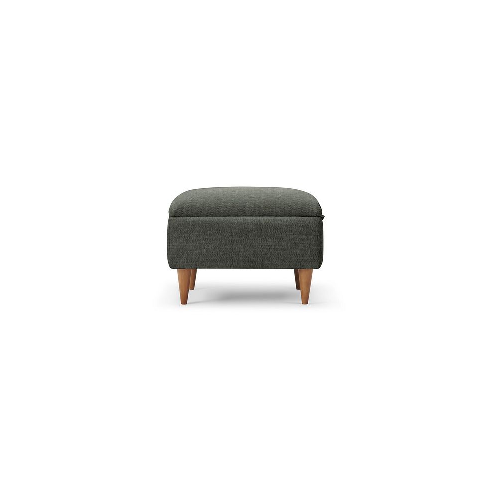 Thornley Storage Footstool in Forest Green Fabric 6