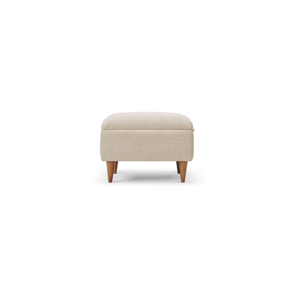 Thornley Storage Footstool in Ivory Fabric 6