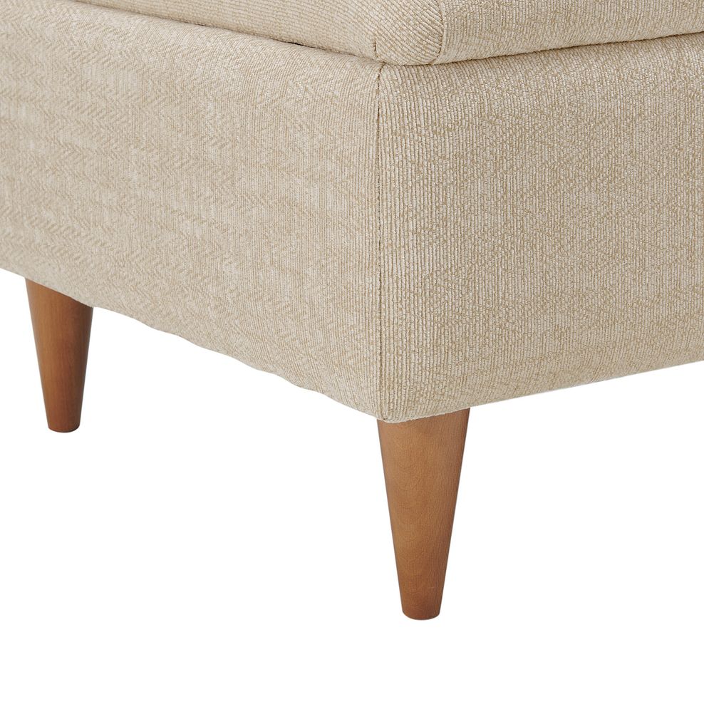 Thornley Storage Footstool in Ivory Fabric 7
