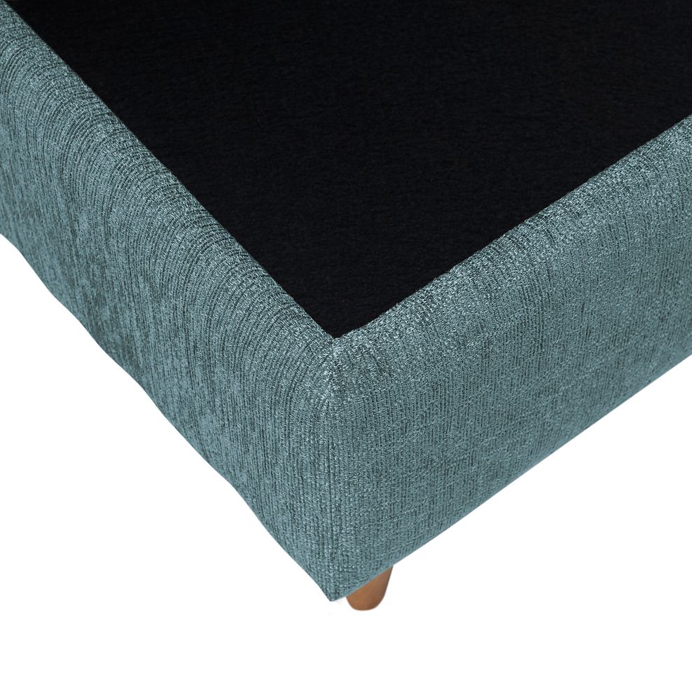 Thornley Storage Footstool in Teal Fabric 6
