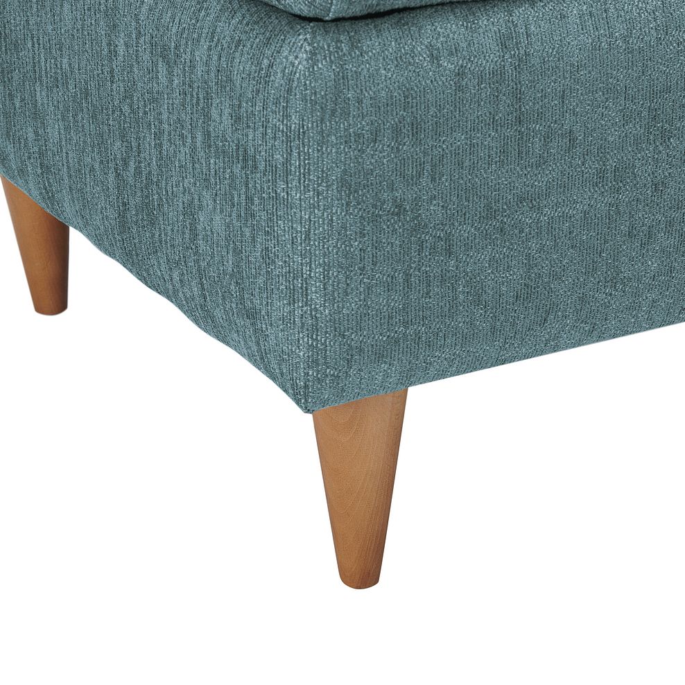 Thornley Storage Footstool in Teal Fabric 8