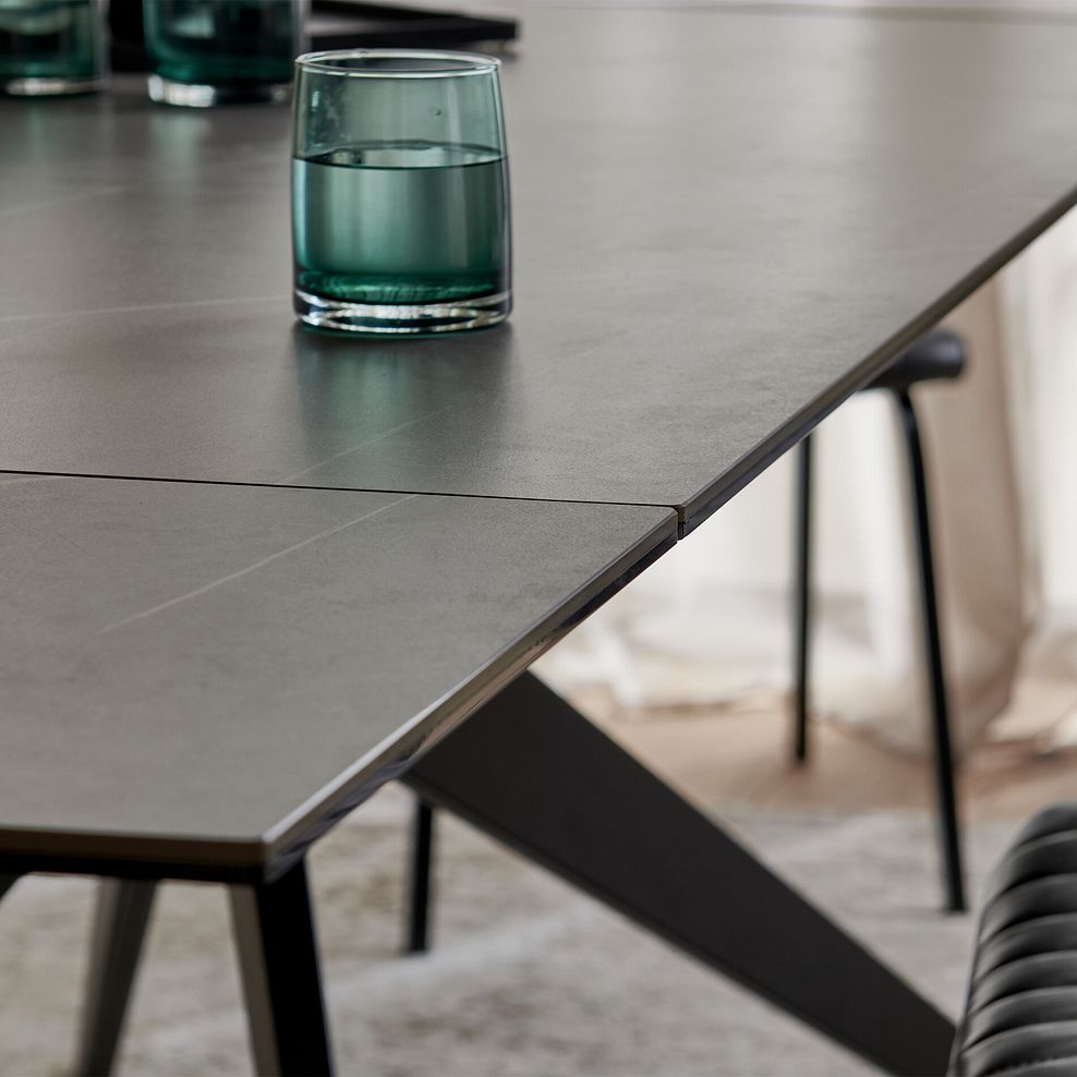 Trento 5ft Grey Ceramic Extendable Dining Table 4