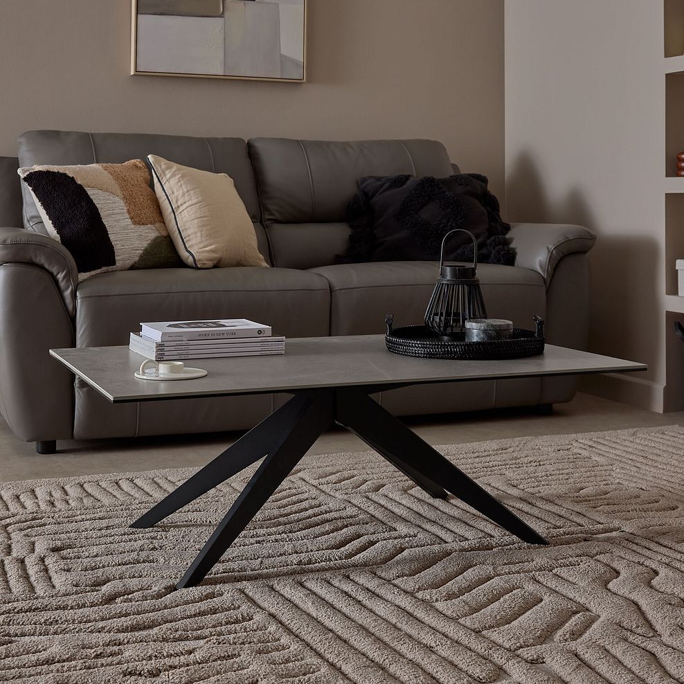 Trento Grey Ceramic Coffee Table 2