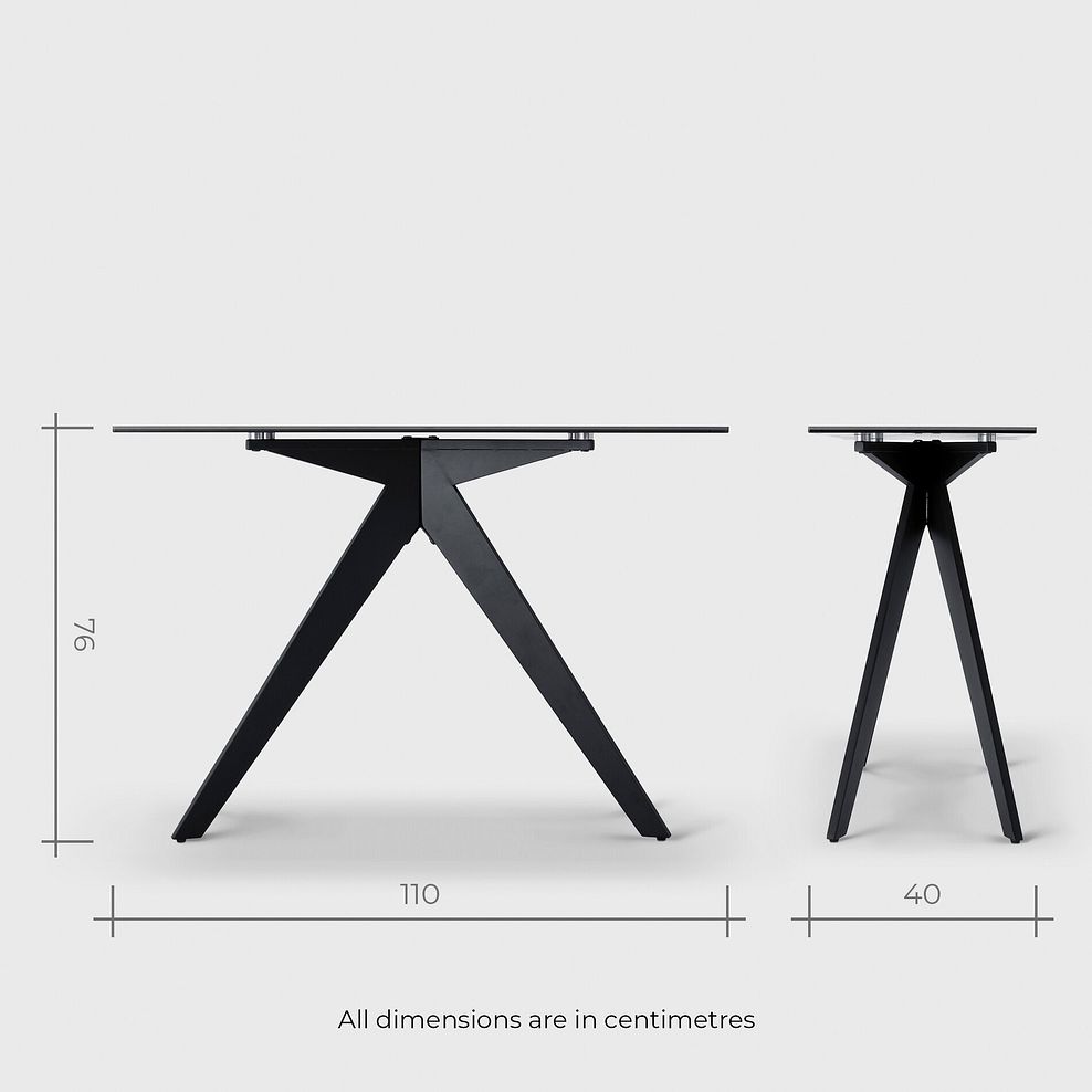 Trento Grey Ceramic Console Table 10