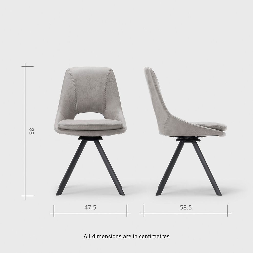 Trento Grey Ceramic Dining Table with 1 Light Grey Nico Bench and 4 Light Grey Nico Chairs 12