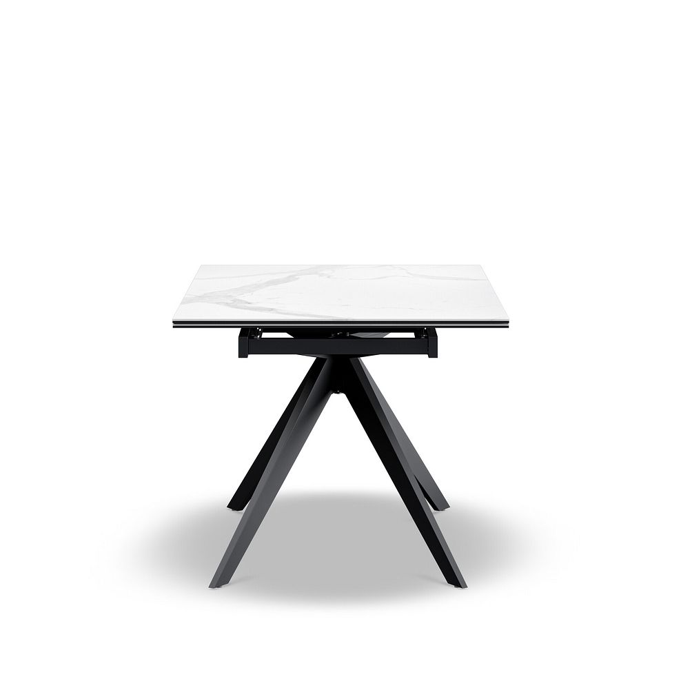 Trento White Ceramic Extendable Dining Table 130cm 5