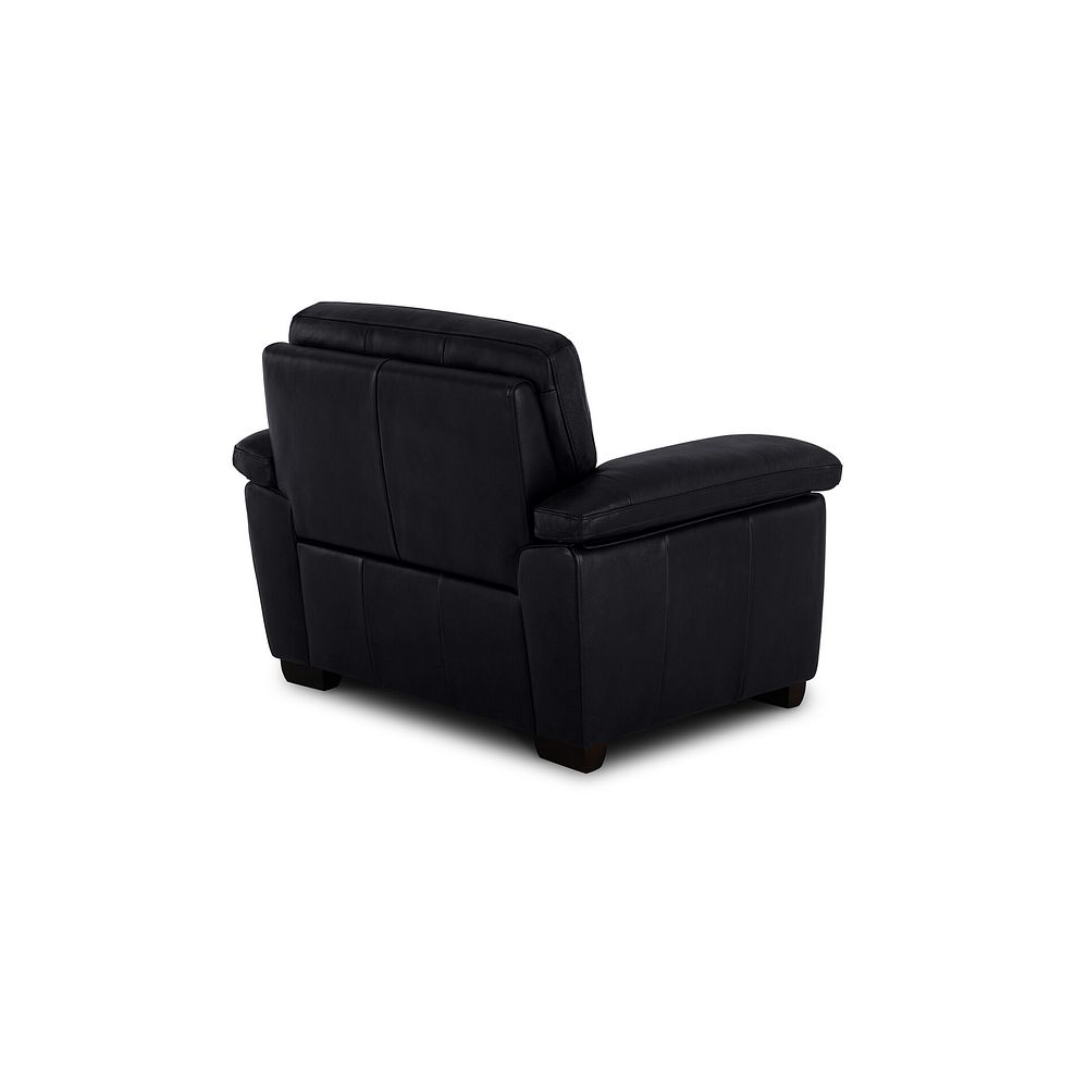 Turin Armchair in Black Leather 3