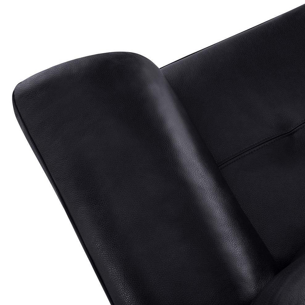 Turin Armchair in Black Leather 7