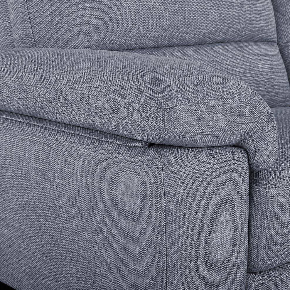 Turin 2 Seater Sofa in Piero Carolina Blue Fabric 5