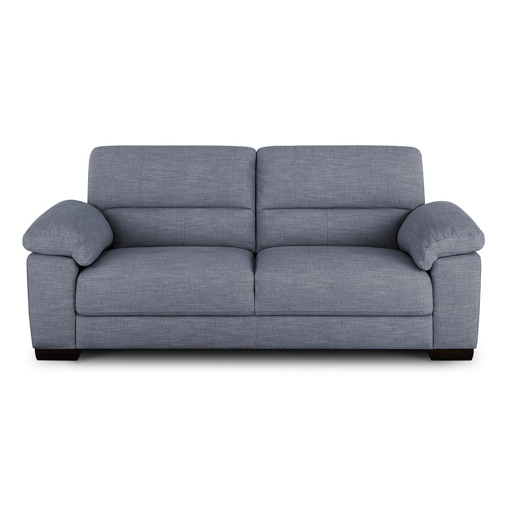 Turin 3 Seater Sofa in Piero Carolina Blue Fabric 2