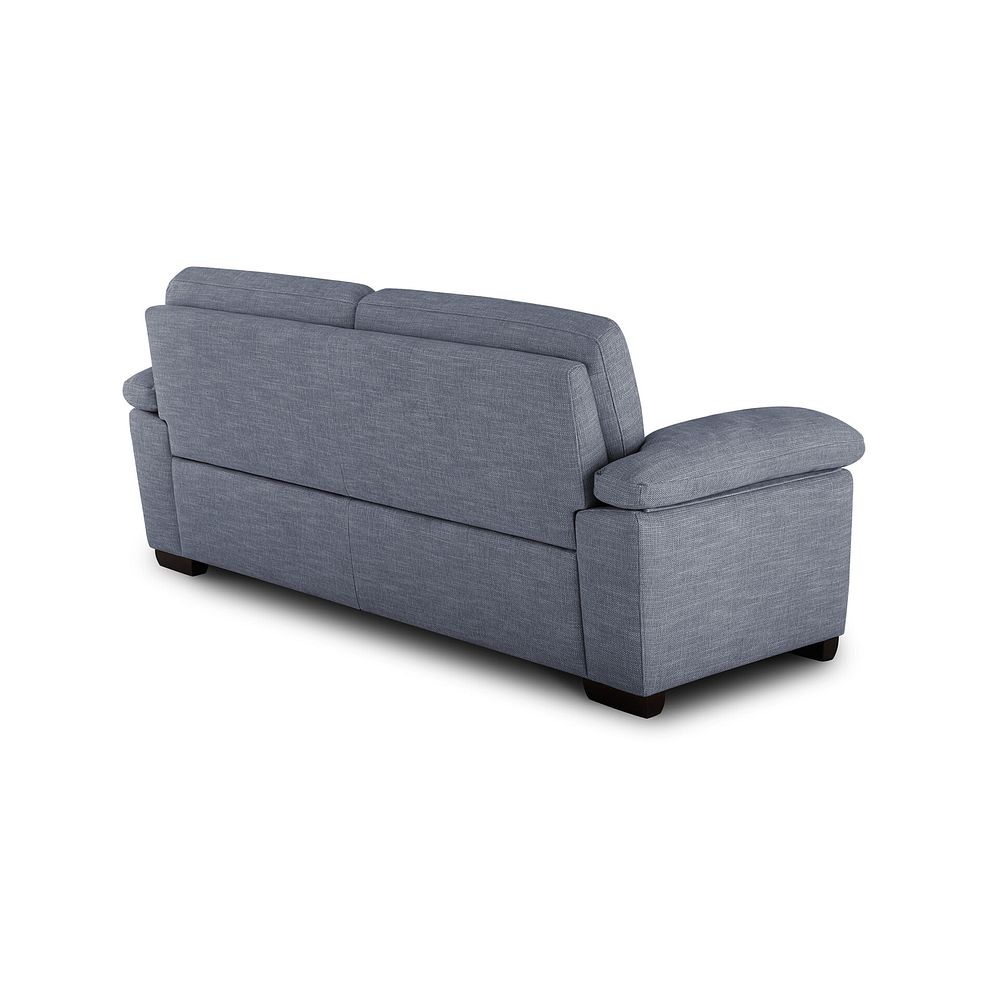 Turin 3 Seater Sofa in Piero Carolina Blue Fabric 3