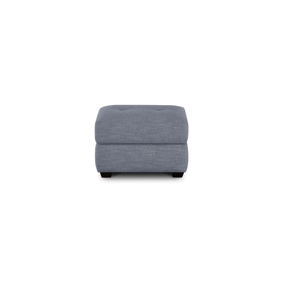 Turin Storage Footstool in Piero Carolina Blue Fabric 2