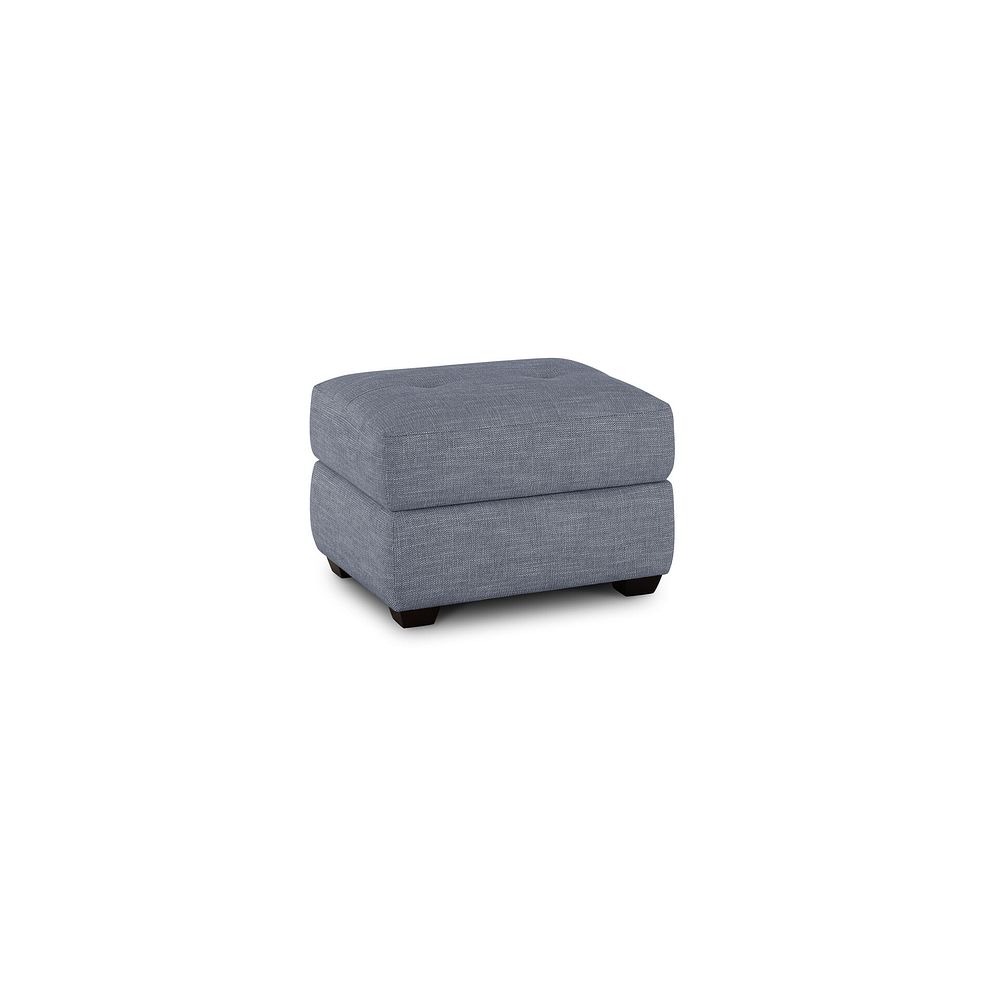 Turin Storage Footstool in Piero Carolina Blue Fabric 1